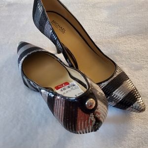 Michael Kors Black & Sequence Pumps